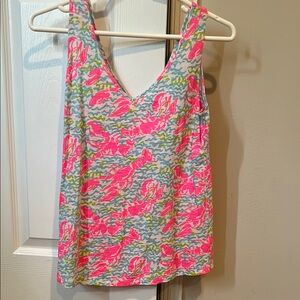 Lilly Pulitzer Pink and Green Tank Top